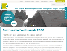 Tablet Screenshot of centrumvoorverloskunde-roos.nl